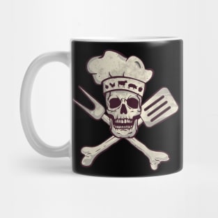 Skull with Chefs Hat Graphic Mug